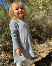 Load image into Gallery viewer, Vignette Quinn Dress Blue Bird
