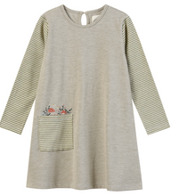Load image into Gallery viewer, Vignette Quinn Dress Green Mushrooms

