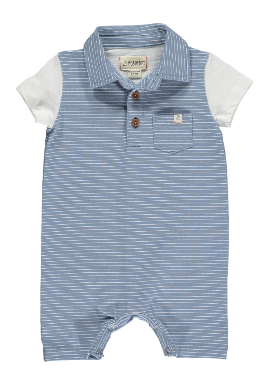 Me & Henry Saltash Blue Romper