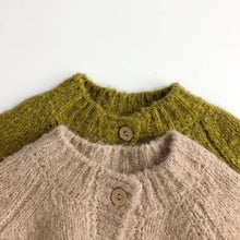 Load image into Gallery viewer, Children's Knit Cardigan: KHAKI

