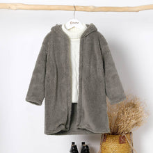 Load image into Gallery viewer, Pat Pat Hooded Long Sweater Dark Grey
