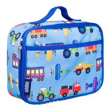 Load image into Gallery viewer, Trains Planes and Trucks Lunch Box
