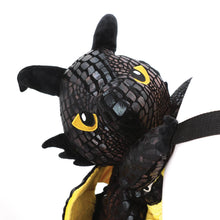 Load image into Gallery viewer, Black Dragon Stuffed Backpack
