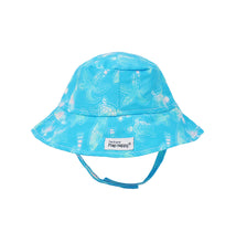 Load image into Gallery viewer, Flap Happy Kids Summer UPF 50+ Bucket Hat: Coco Beach Turtles

