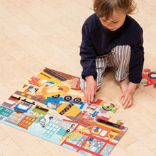 Load image into Gallery viewer, Construction Site 24-Piece Floor Puzzle
