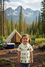 Load image into Gallery viewer, Babysoy Short Sleeve Polo Tee: Mountain
