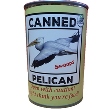 Load image into Gallery viewer, Swoops the Canned Pelican - Eco-Friendly and Recycled Gift: Pop Top Lid
