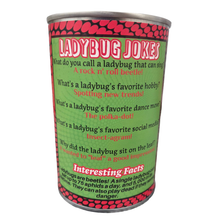Load image into Gallery viewer, Canned Ladybug - Bug Insect Plush Gift in Can w/Jokes: Pop Top Lid
