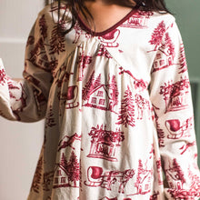Load image into Gallery viewer, Vintage Christmas Tunic Set: 0-3M
