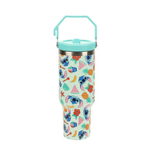 Load image into Gallery viewer, Tropical Stitch Print 40 Oz Stainless Steel Water Bottle
