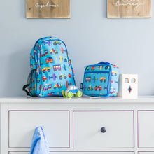 Load image into Gallery viewer, Trains Planes and Trucks Backpack - 15 Inch
