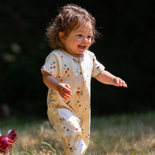 Load image into Gallery viewer, LGR Rainbow Balloons Organic Summer Romper
