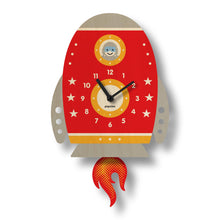 Load image into Gallery viewer, Rocket  Pendulum Clock - Wood
