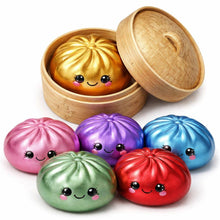 Load image into Gallery viewer, 4" Mystery Squishy Dumpling - Metallic Colors
