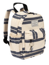 Load image into Gallery viewer, Kids Backpack (Navy Striped Canvas)
