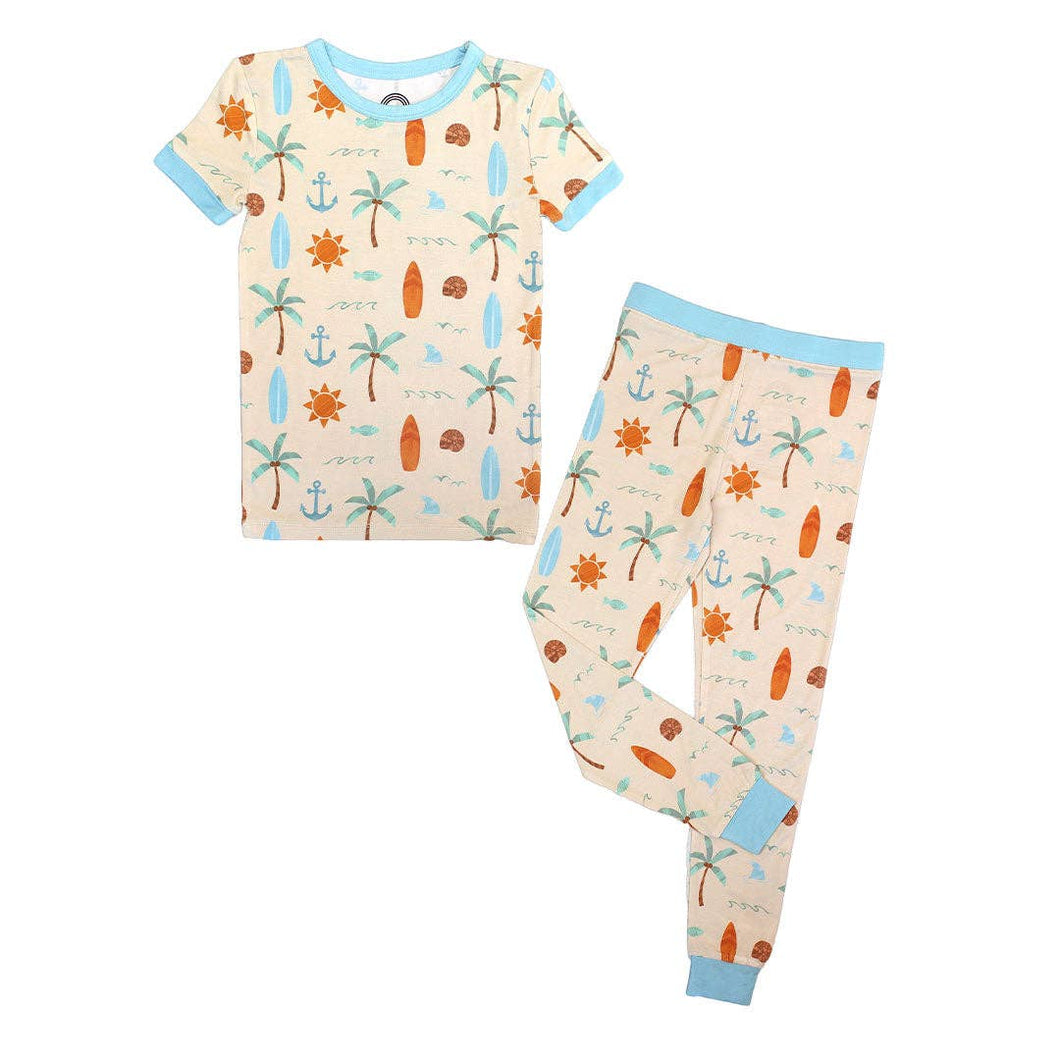 Emerson Chasing Waves 2-Piece Bamboo Pajama Pants Set