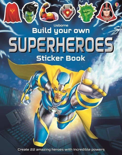 Build Your Own Superheroes Sticker Book: Simon Tudhope