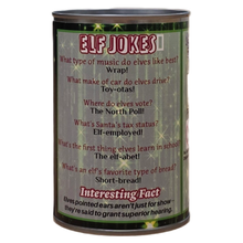 Load image into Gallery viewer, Canned Elf | Christmas Plush in a Can w/Jokes | Magical: Pop Top Lid
