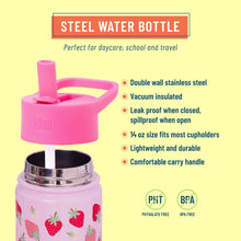 Load image into Gallery viewer, Strawberry Patch 14 oz Steel Bottle
