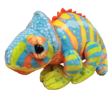Load image into Gallery viewer, Kiwi the Canned Chameleon Stuffed Animal Plush w/Funny Jokes: Pop Top Lid
