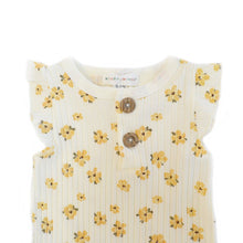 Load image into Gallery viewer, Willow + Whimsy 2 Piece SleevelessCoverall Set: Yellow
