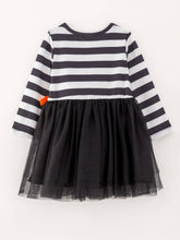 Load image into Gallery viewer, GhostTutu Skirt Long Sleeve Stripe Dress
