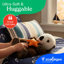 Load image into Gallery viewer, Earth Keeperz Sea Otter medium 14" Recycled Plush
