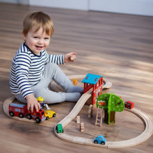 Load image into Gallery viewer, Fire Station Train Set
