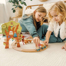 Load image into Gallery viewer, Tree House Play World with Wooden Train Tracks [24+ Months]
