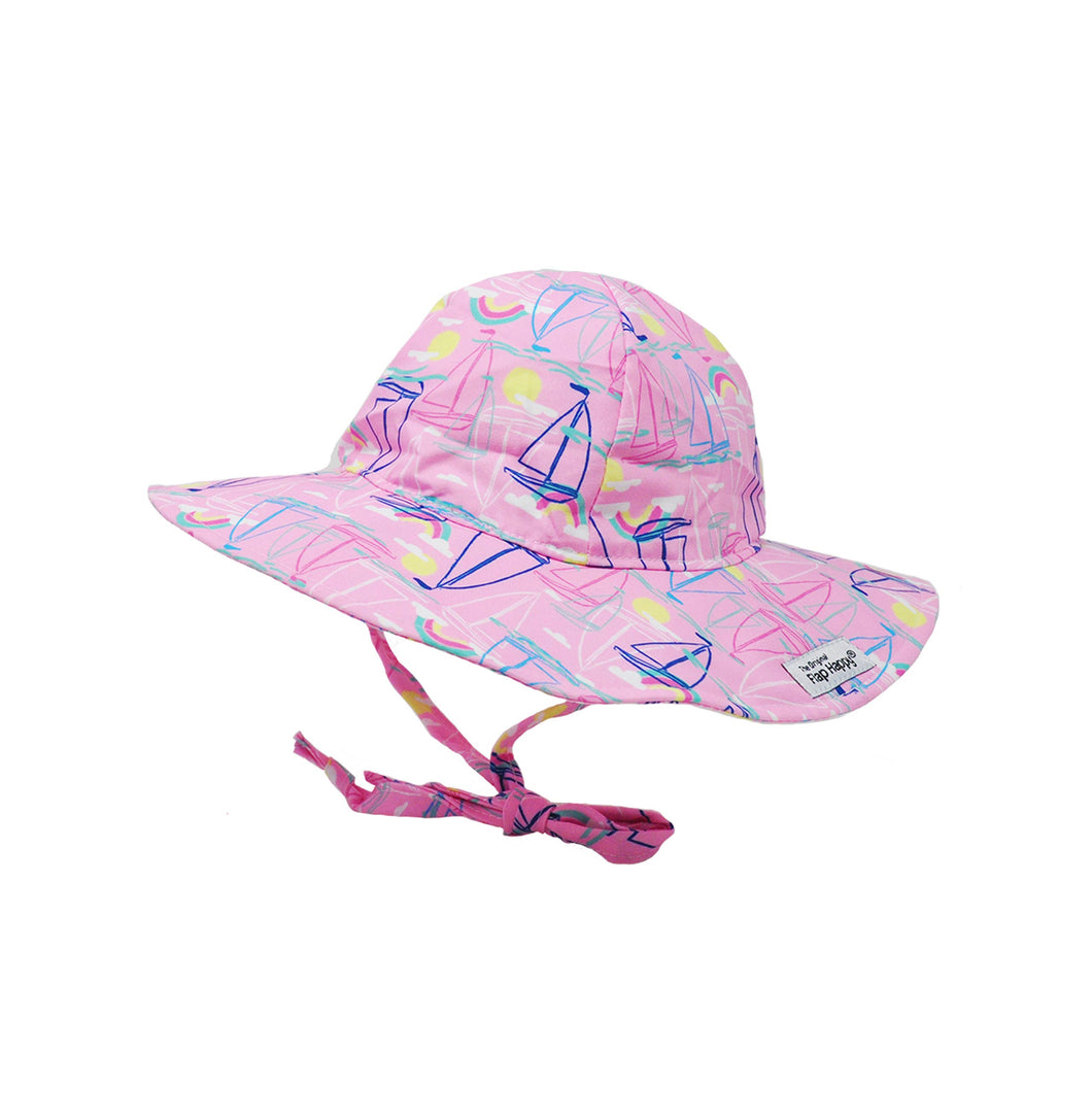 Kids UPF50+ Floppy Summer Sun Hat: Sail Away