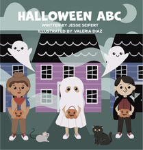 Load image into Gallery viewer, Halloween ABC Trick or Treat Alphabet Board Book Kids Gift
