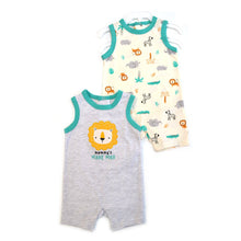 Load image into Gallery viewer, Baby Views 2pcs Sleeveless Rompers:Lion
