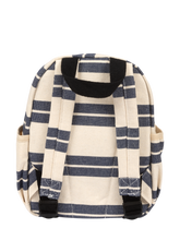 Load image into Gallery viewer, Kids Backpack (Navy Striped Canvas)
