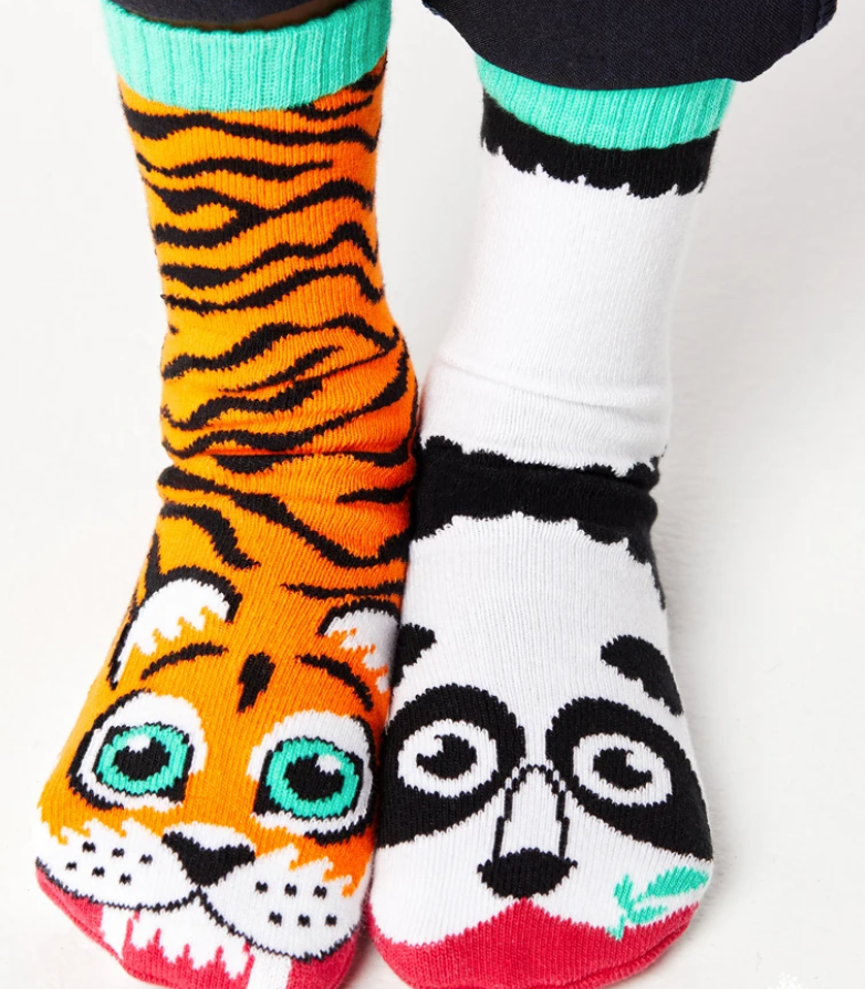 Pals Socks Panda & Tiger