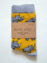 Load image into Gallery viewer, Bare Kind Socks Rhinos
